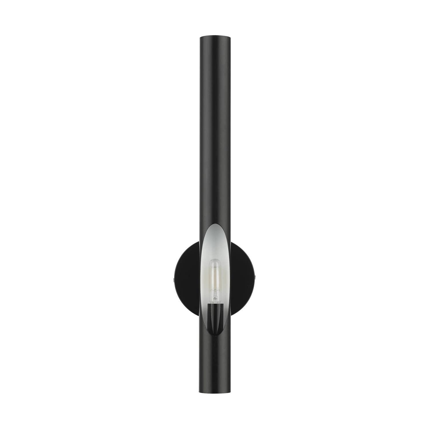 Livex Lighting Acra 1 - Light Wall Light in  Shiny Black