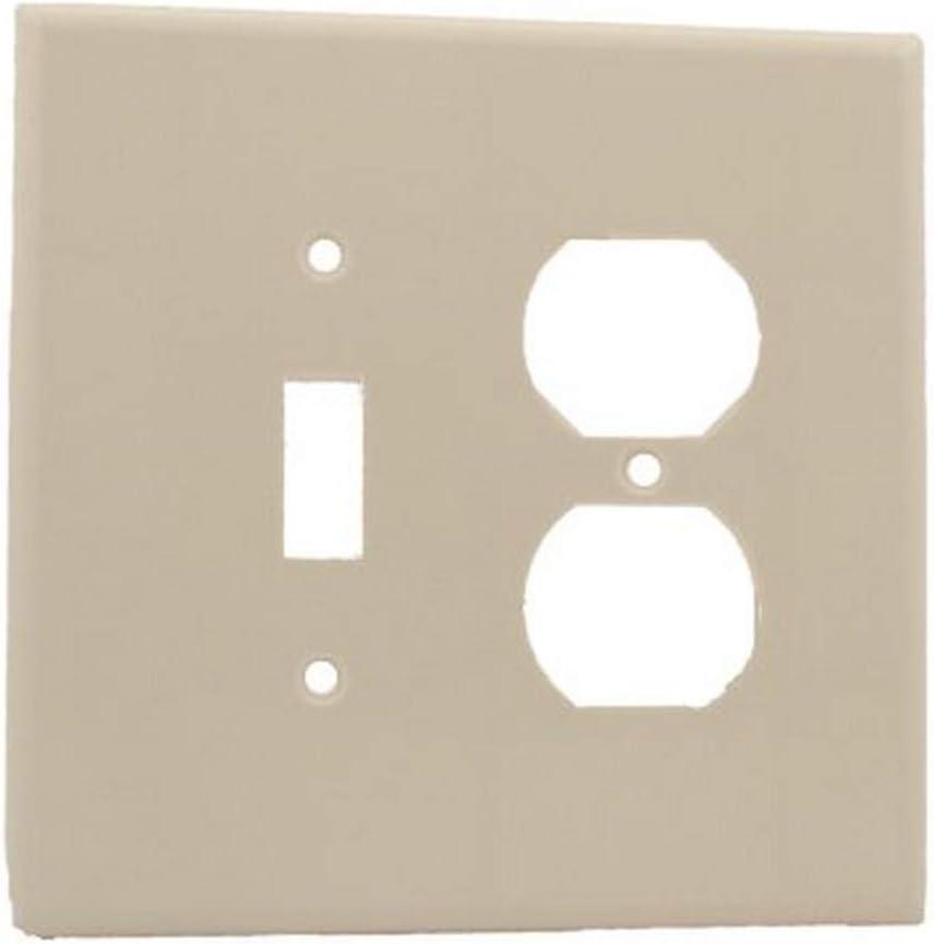 White Oversized Thermoset 2-Gang Duplex/Toggle Wall Plate