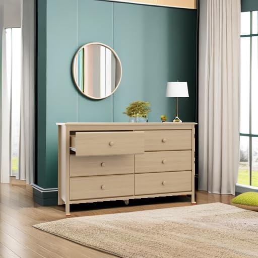 Alpine 6 Drawer Double Dresser
