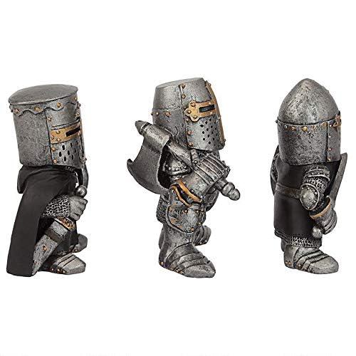 Design Toscano Wee Medieval Crusader Knights of The Gothic Realm Statue Set of Three