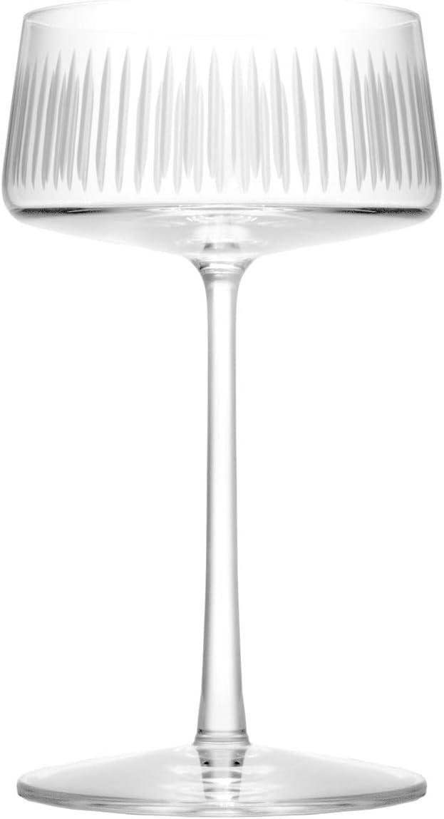 Stölzle Lausitz Soho 9.25 oz Champagne Coupe Glass - Set of 6, Dishwasher Safe Elegant Glassware for Celebrations & Cocktails - Ideal for Gifting & Entertaining for Home & Restaurant Use