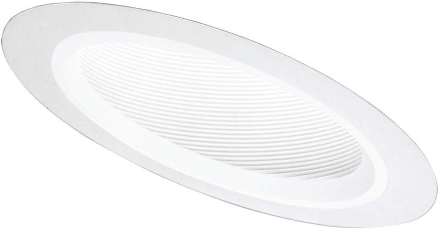 Halo 498W, 6" Trim Baffle - Slope Ceiling Trim White Trim with White Coilex Baffle