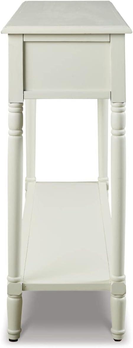 Goverton Sofa and Console Table White - Signature Design by Ashley: Vintage Entryway Storage with Shelves