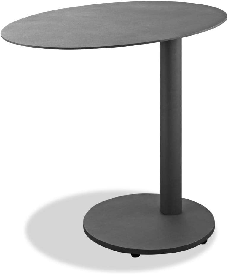 Whiteline ST1608 Colton Indoor & Outdoor Side Table with Steel Base, Powdercoated - 20 x 20 x 16 in.