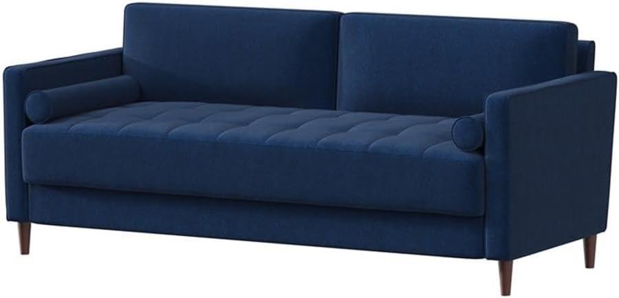 LifeStyle Solutions Jareth Sofa in Navy Blue Fabric Upholstery