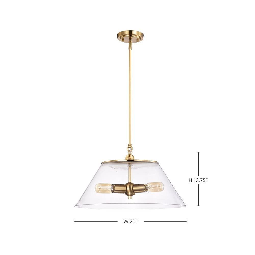 Nuvo Lighting Dover 3 Light Large Pendant White with Vintage Brass