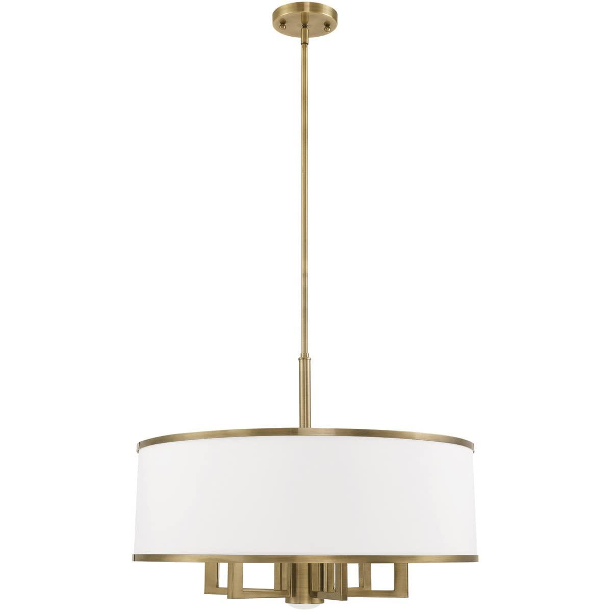 Livex Lighting Park Ridge 6 - Light Chandelier in  Antique Brass