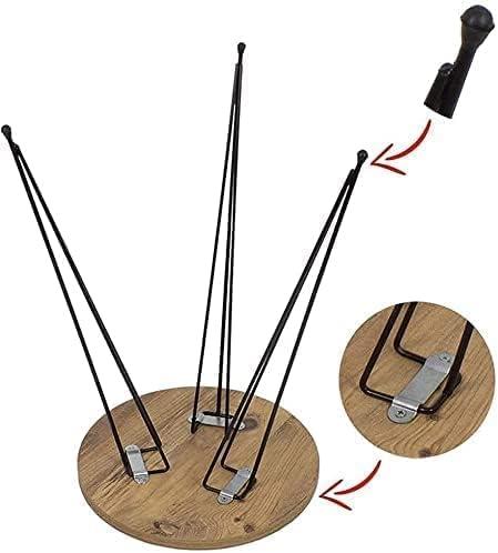 PAK HOME Set of 3 Grey Marble Nesting End Tables Round Wood Stacking Coffee Side Accent Table with Metal Legs for Living Room, Home Office, Nightstands for Bedroom