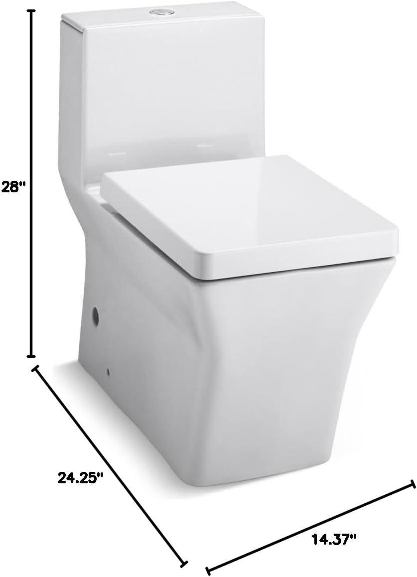 Reve® Dual-Flush Elongated One-Piece Toilet (Seat Included)