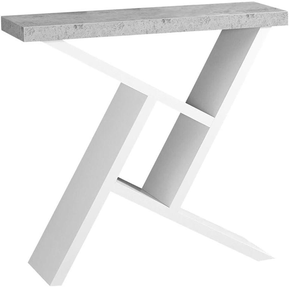 Monarch Specialties Accent Table, Console, Entryway, Narrow, Sofa, Bedroom, Grey And White Laminate