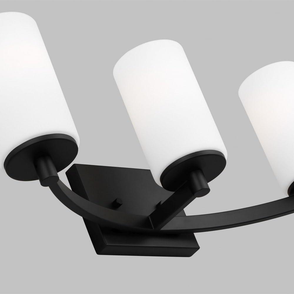 Satin Brass 3-Light Dimmable Bath Vanity Fixture