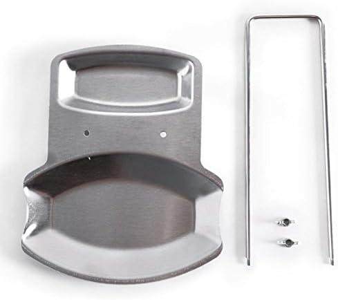 Yiffee Storage Rack (Stainless Steel), Kitchen Utensil Storage Rack, Spoon Rest, Lid Holder, 7.8x6.1x7.8 inches, 0.5 lb, Rust Resistant, Dishwasher Safe