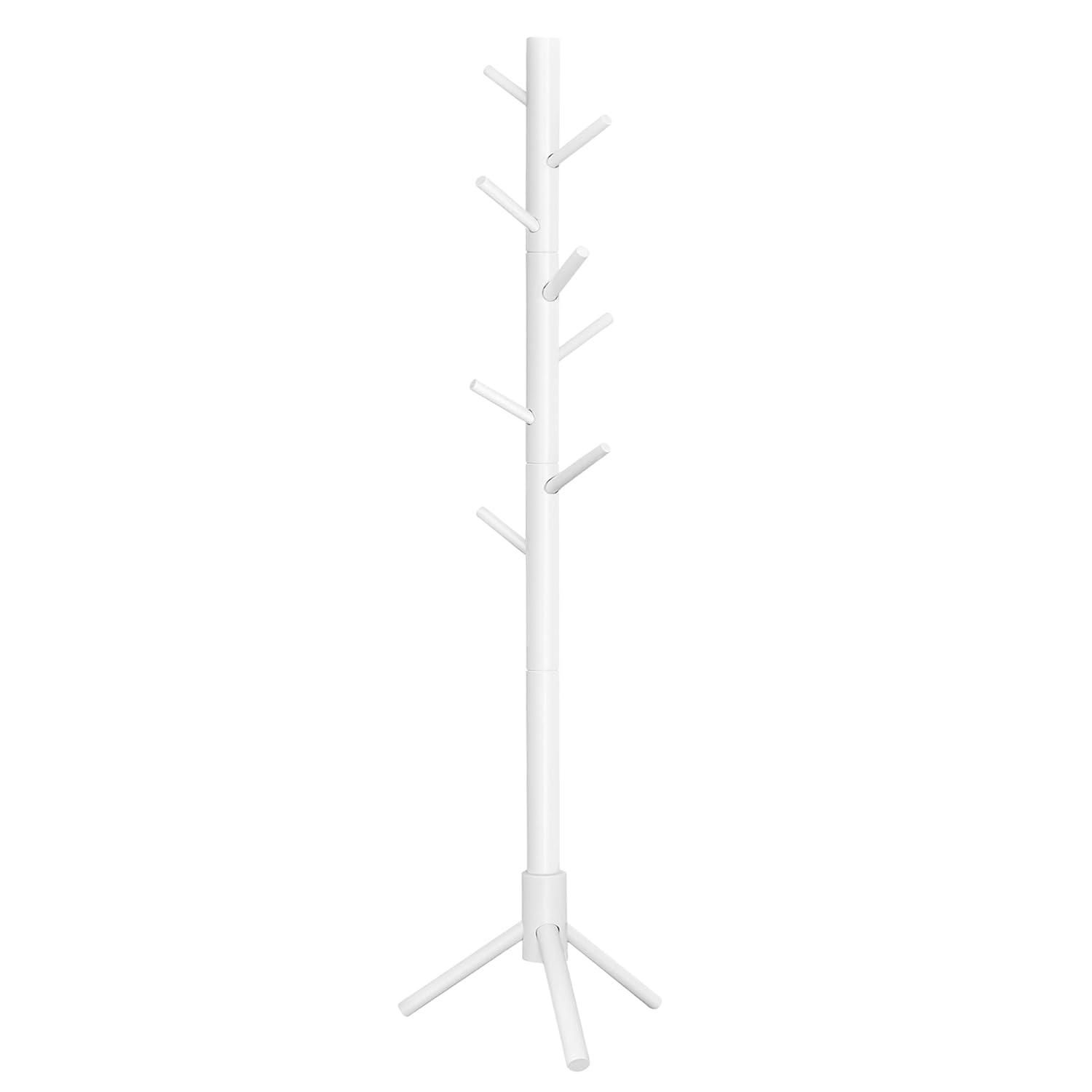 Solid Wood Freestanding 8 - Hook Coat Rack