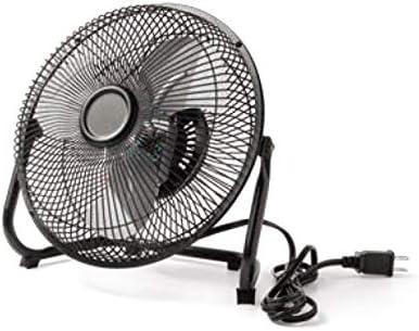 Mainstays 9" 3-Speed High Velocity Wall Mountable Black New Floor Fan
