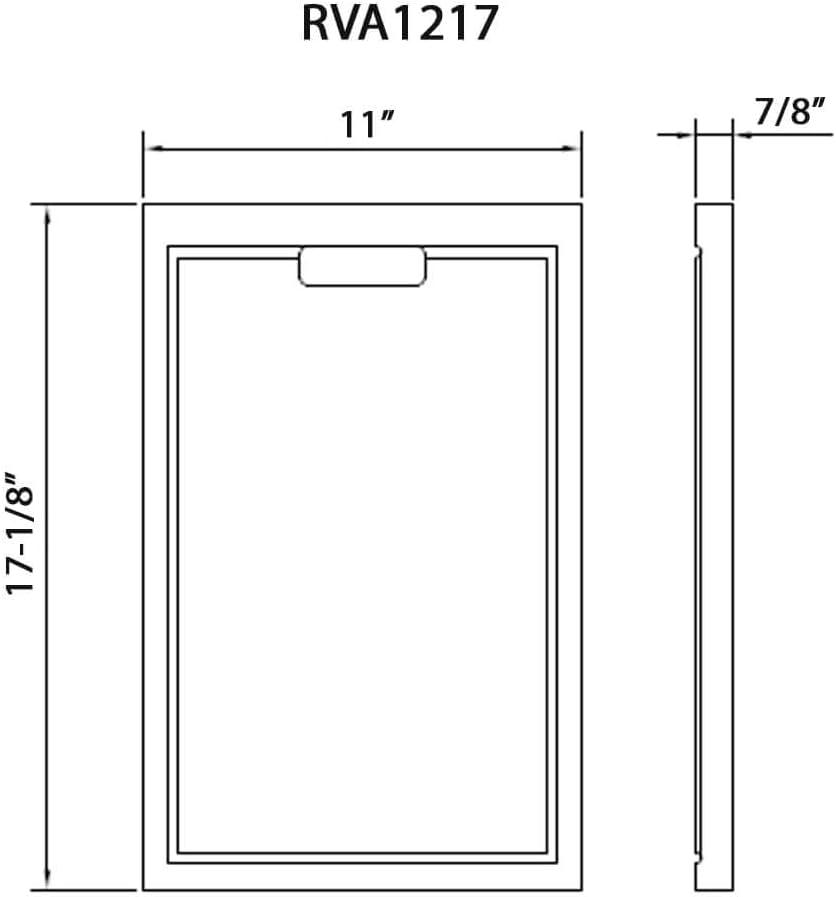 Ruvati Ruvati 17 x 11 inch LedgeFit Bamboo Replacement Cutting Board for Ruvati Workstation Sinks