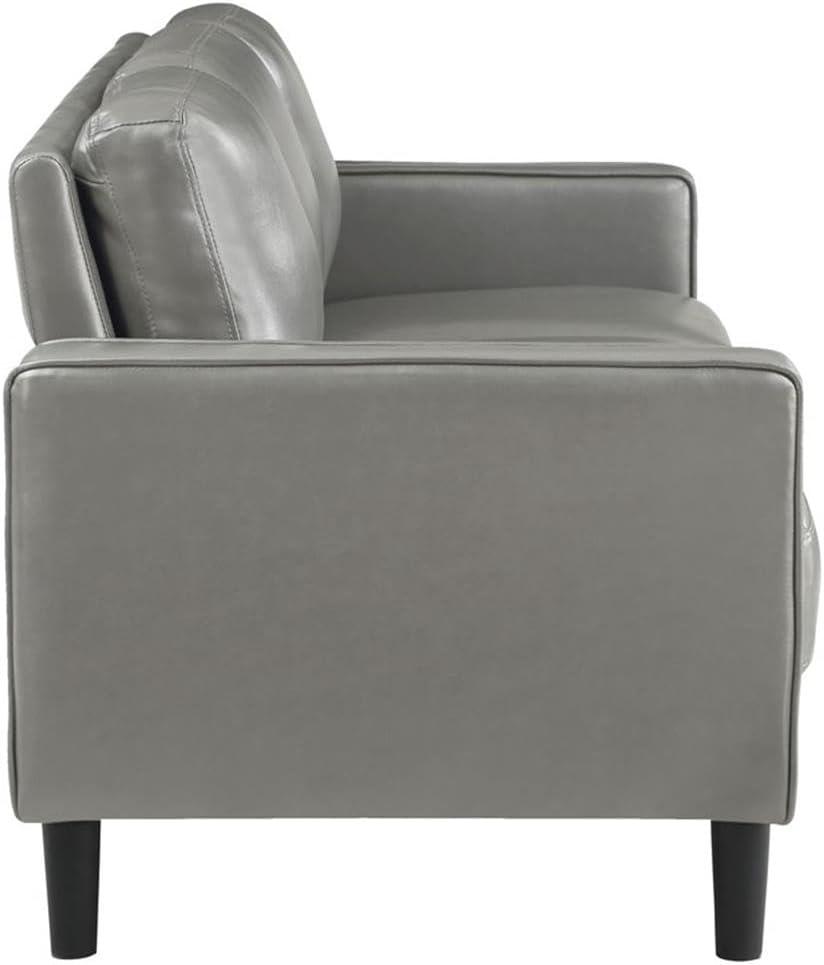 Alma Ruth 3-Piece Upholstered Track Arm Sofa Set Grey
