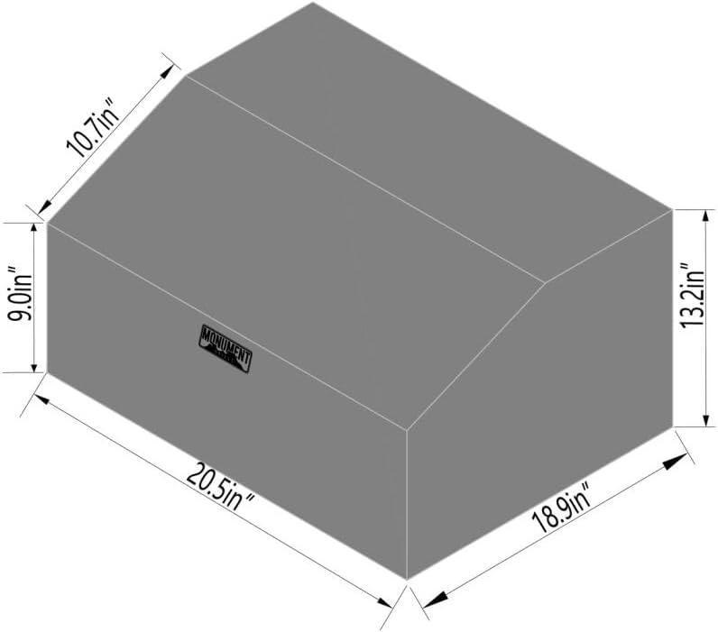 Monument Grills Monument Waterproof Heavy Duty Gas BBQ 2B Table Top Grill Cover for 13742 and G22