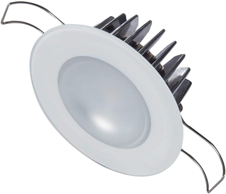 Lumitec Mirage Flush Mount Interior Down Light - Dimmable White, Red and Blue - Glass Fixture No Bezel - 2.5" Diameter
