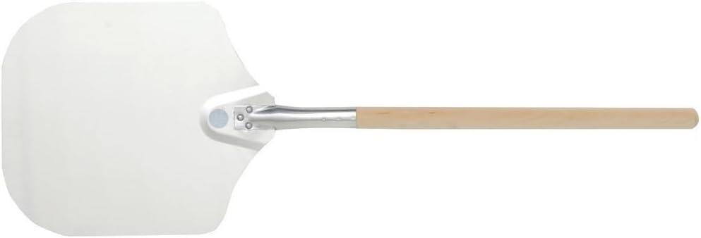 Silver Aluminum Pizza Peel with 19" Wood Handle