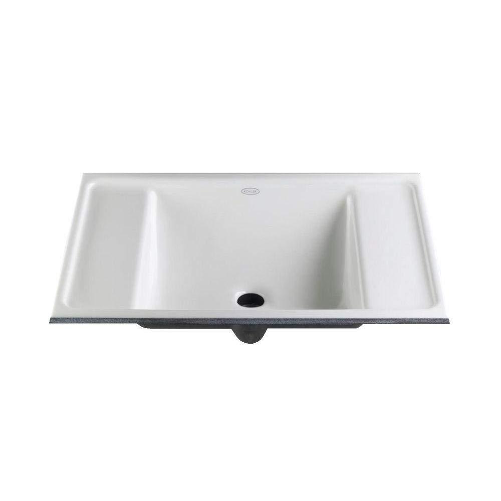 Alteo Metal Rectangular Undermount Bathroom Sink with Overflow