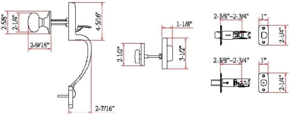 Oil Rubbed Bronze Door Handleset with Deadbolt and Knob