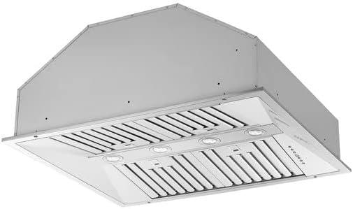 Forno Altilia 36-inch Insert Range Hood, 1200 CFM Double Motor, 4 Speed Control, All Stainless Steel FRHRE5337-36