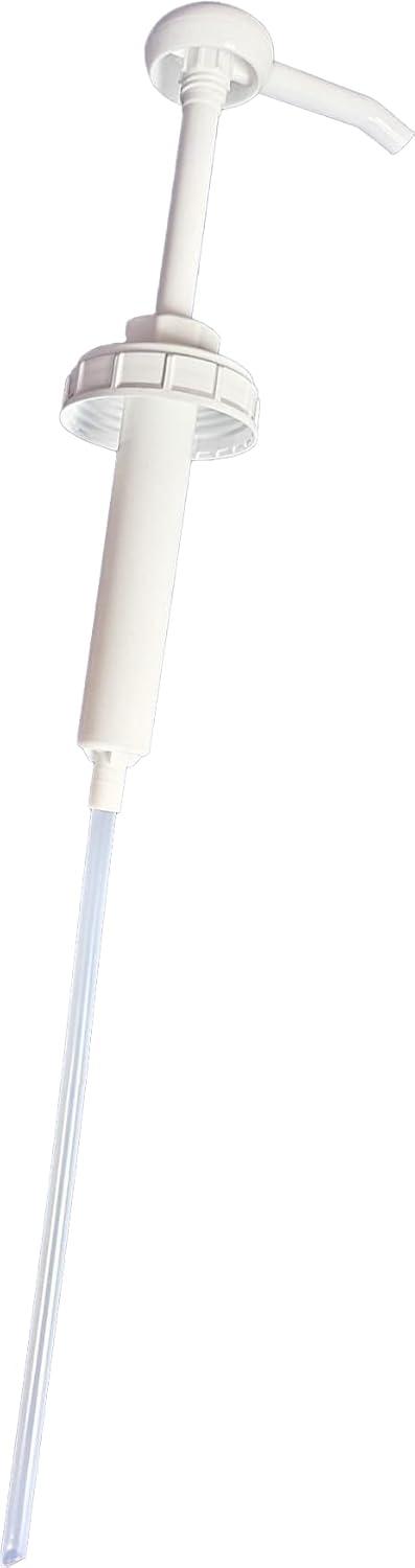 White Plastic Pump for 35 lbs Frying Oil Jug