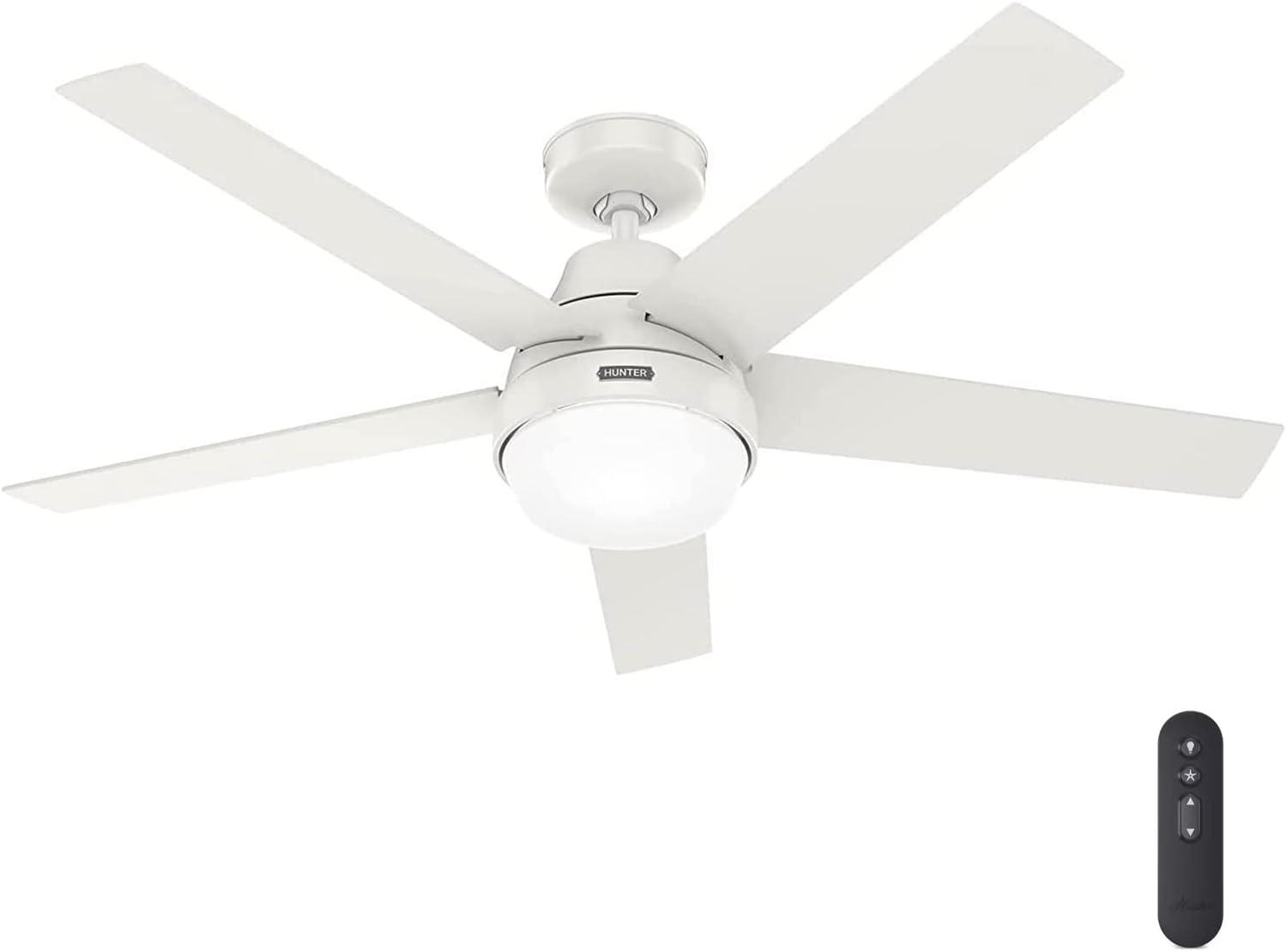 52" Aerodyne 5 - Blade Smart Standard Ceiling Fan with Lights and Remote
