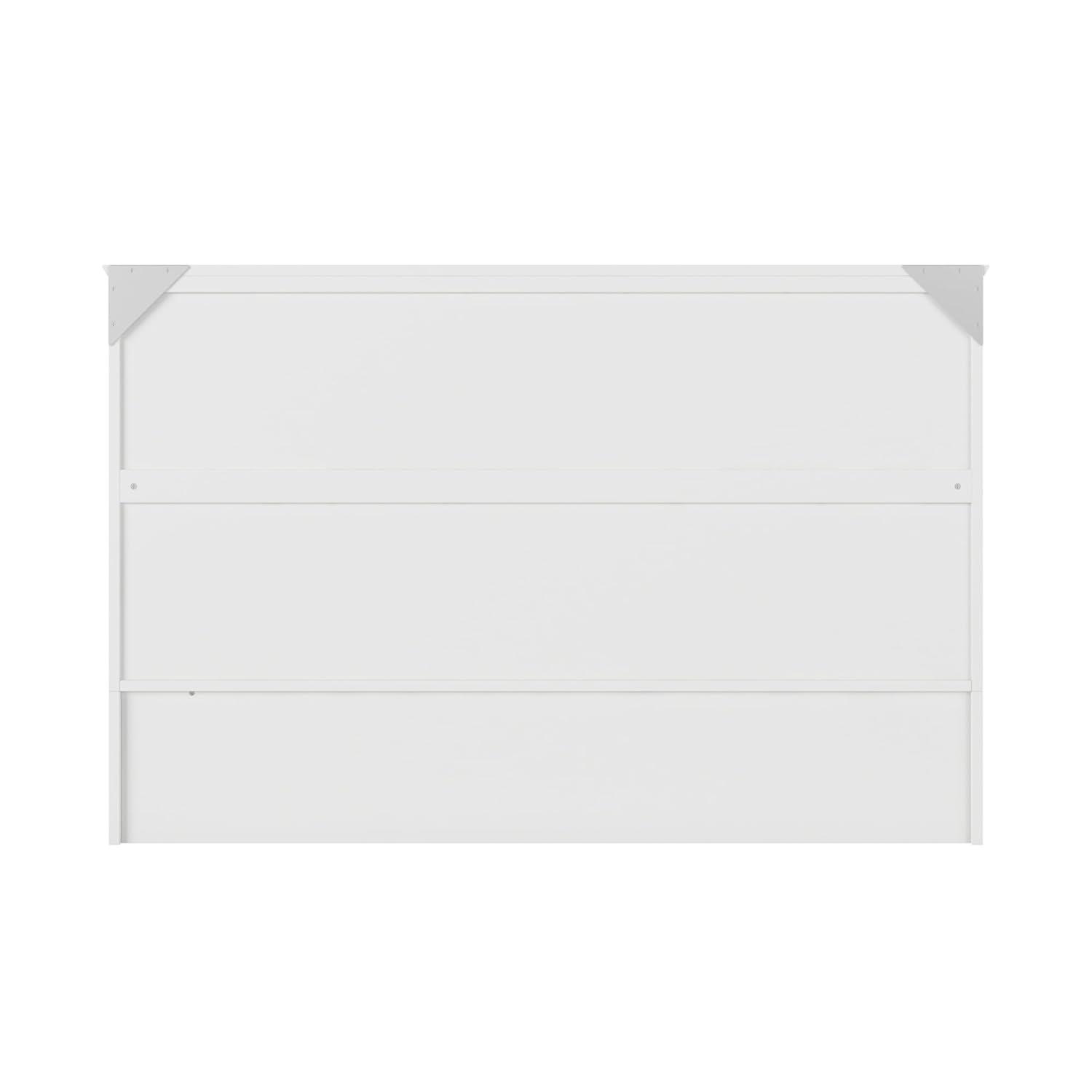 Hamilton Murphy Bed Chest Queen White with Charging Station