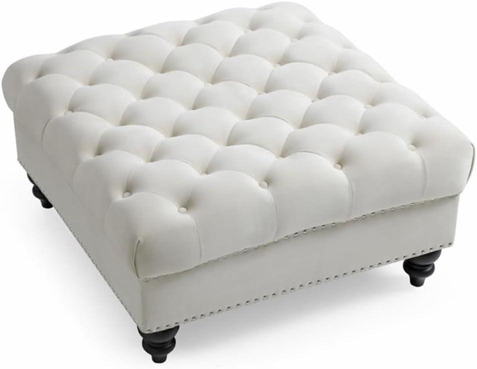 Nola Velvet Ottoman