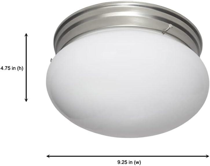 Designers Fountain 4732-PW Basic 9" Flushmount Pewter Finish Light Fixture