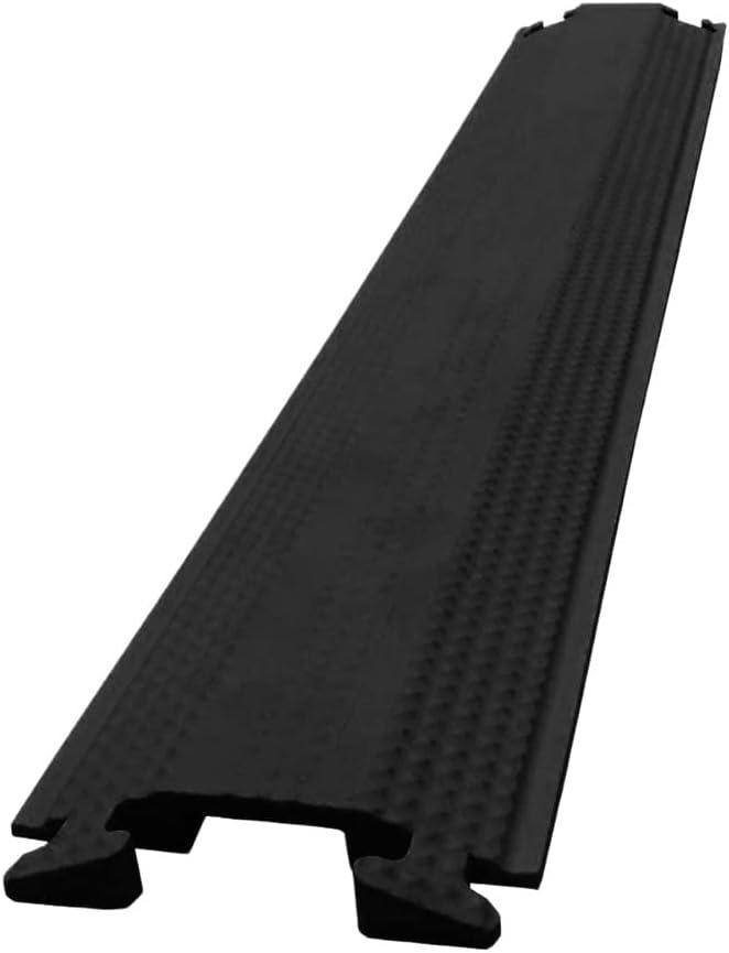 Kable Kontrol Rubber Drop Over Cord Cover - 1 Channel - 60" Long - Black