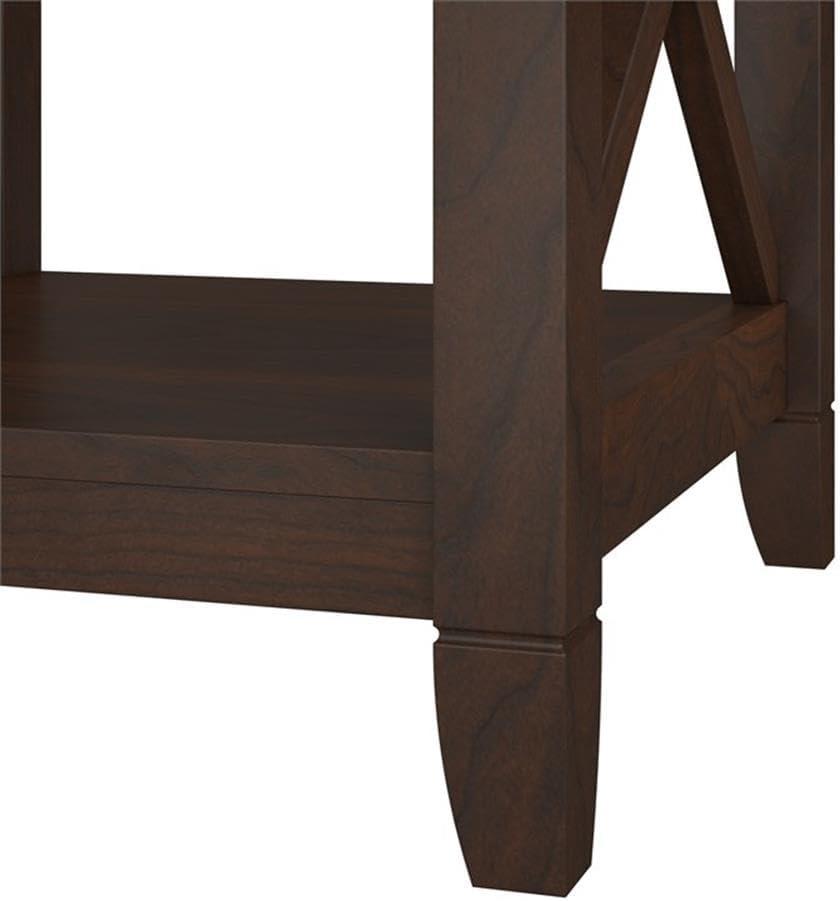 Key West 5 Shelf Bookcase Set in Bing Cherry - Engineered Wood