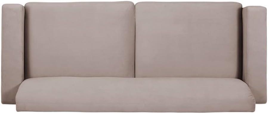 Elle Decor Baylie Mid-Century Modern Sofa with Chrome Sleigh Legs