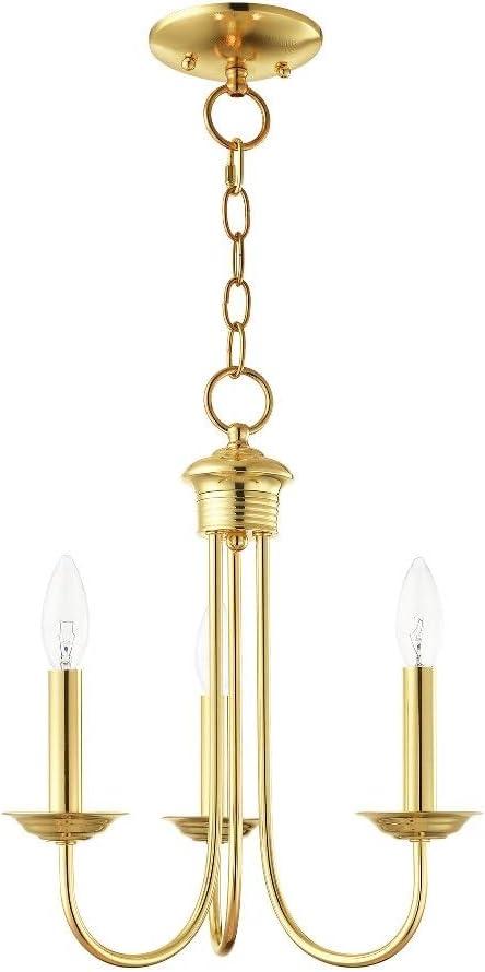 Livex Lighting Estate 3 - Light Chandelier in  Antique Brass