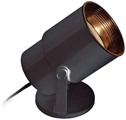 Pro Track Set of 2 Small Uplighting Indoor Accent Spot-Lights Plug-In Directional Adjustable Floor Plant Home Decorative Art Desk Black Finish 8" High