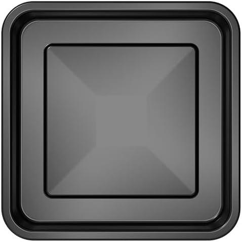 Heavy Duty Black Square Deep Dish Pizza Pan