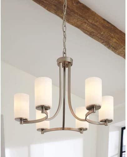 Hettinger 9-Light Brushed Nickel Modern Transitional Hanging Chandelier