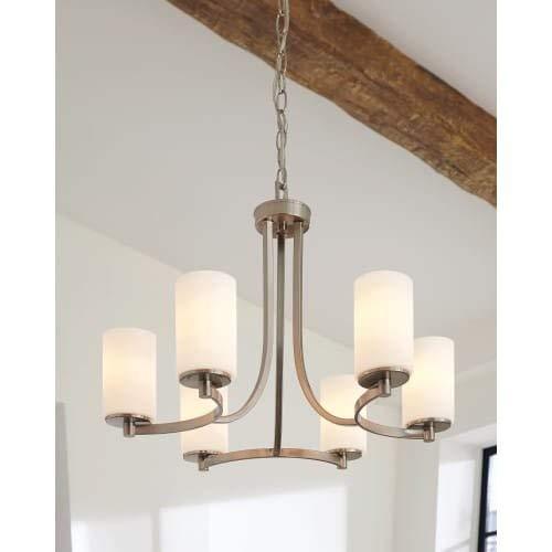Hettinger 9-Light Brushed Nickel Modern Transitional Hanging Chandelier