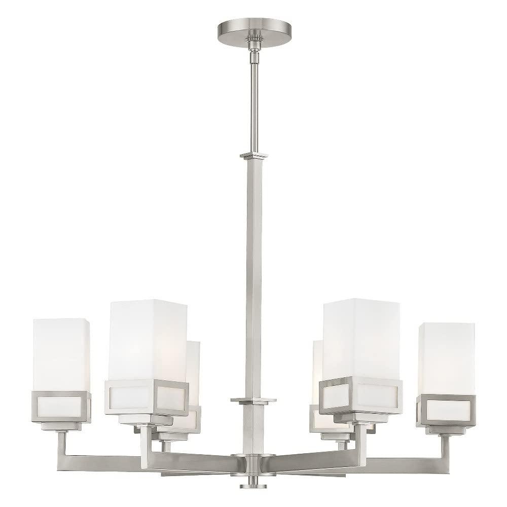 Livex Lighting Harding 6 - Light Chandelier in  Polished Chrome