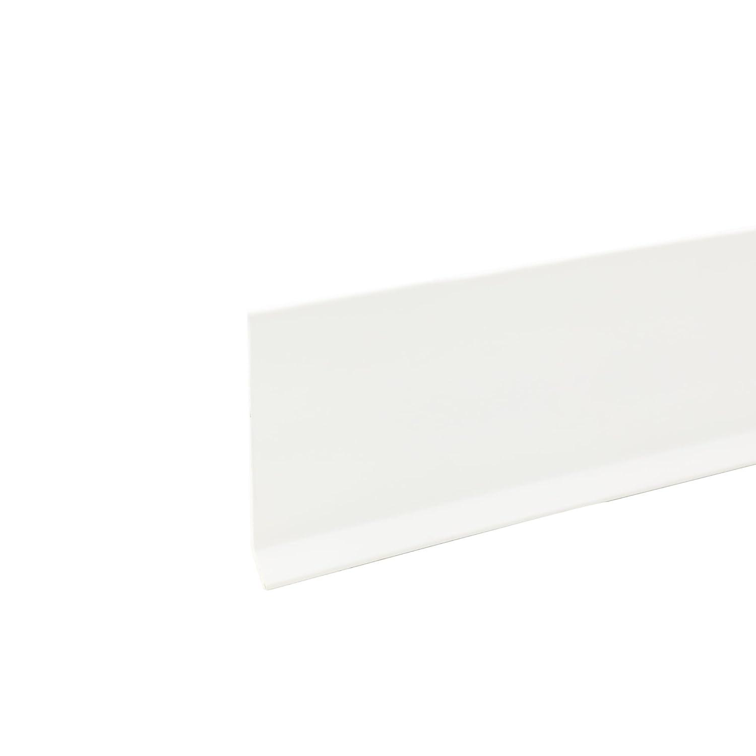 Mohawk Dry Back Vinyl Wall Base in White 4”W x 20’ L roll; one roll per Carton