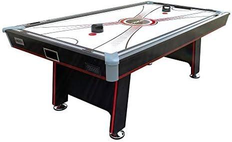 PUCK Atlas 7-Foot Table Multi Game Tennis Air Hockey Table (Black)