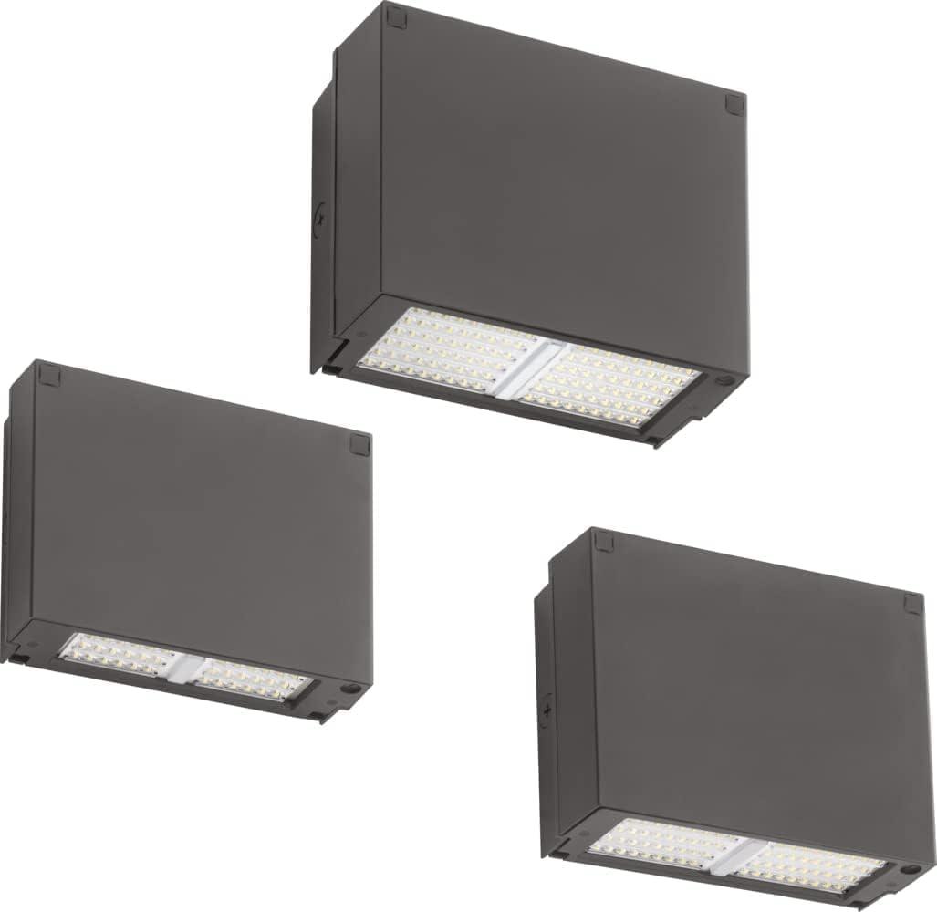 Elegant Bronze LED Wall Pack 6000 Lumens for Outdoor Perimeter Lighting