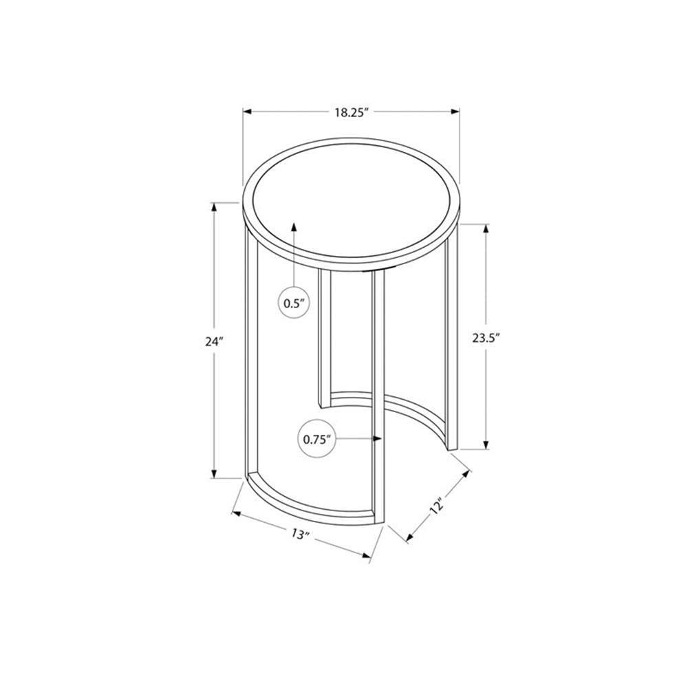 Wrought Studio™ Nightstand, Modern Accent Table, Living Room Round End Table