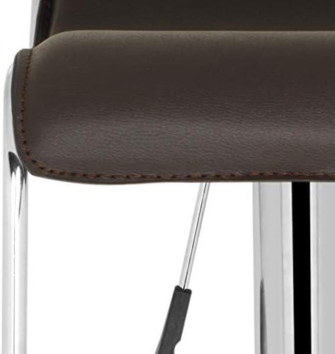 Taronda Swivel Bar Stool - White - Safavieh