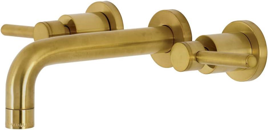 Kingston Brass Concord Two-Handle 3-Hole Wall Mount Bathroom Faucet