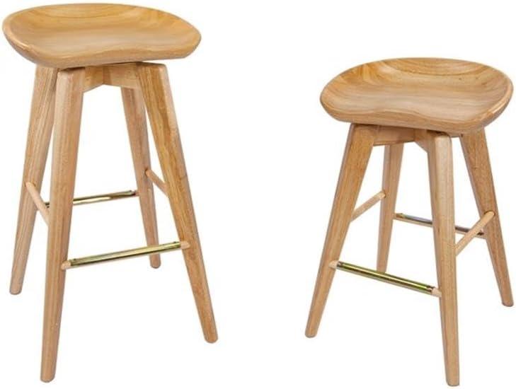 31" Bali Swivel Barstool Hardwood/Natural - Boraam: Contemporary, Backless, 300lb Capacity