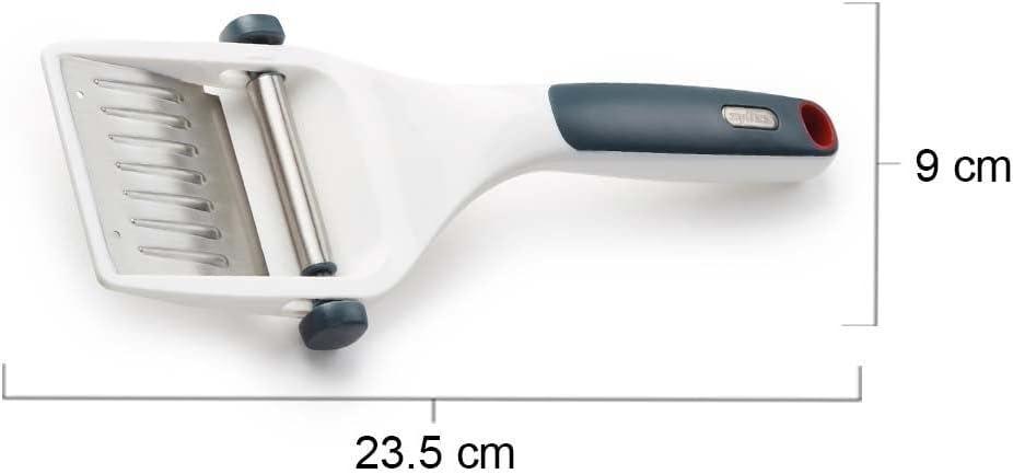 Zyliss Dial & Slice Adjustable Cheese Slicer, Stainless Steel White