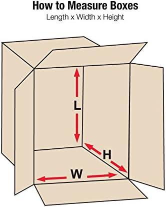 SSBM Kraft Corrugated Boxes Shipping Moving Packing Box, ECT-32, 12 x 8 x 7, 25/Bundle