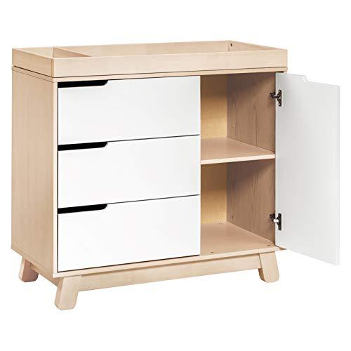 Hudson Modern 3-Drawer GreenGuard Certified Dresser in Washed Natural and White